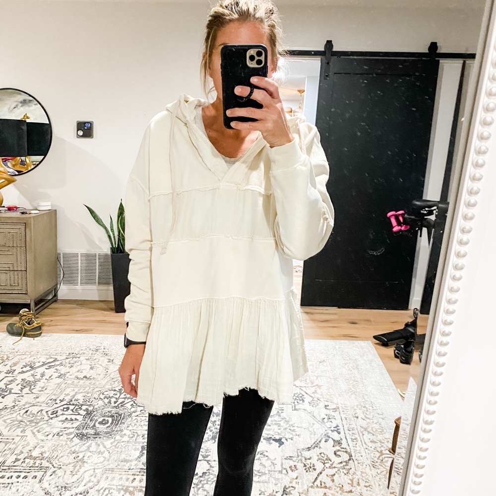 FREE PEOPLE pullover hoodie size Small EUC